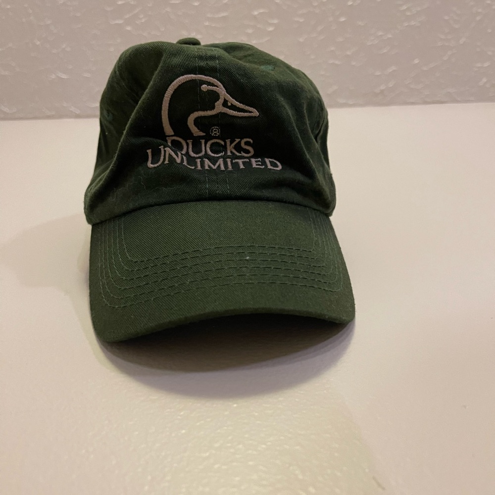 Ducks Unlimited adjustable Hunter Green Hat Cap